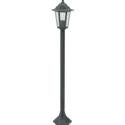vidaXL Paalverlichting voor tuin E27 110 cm aluminium donkergroen 6 st