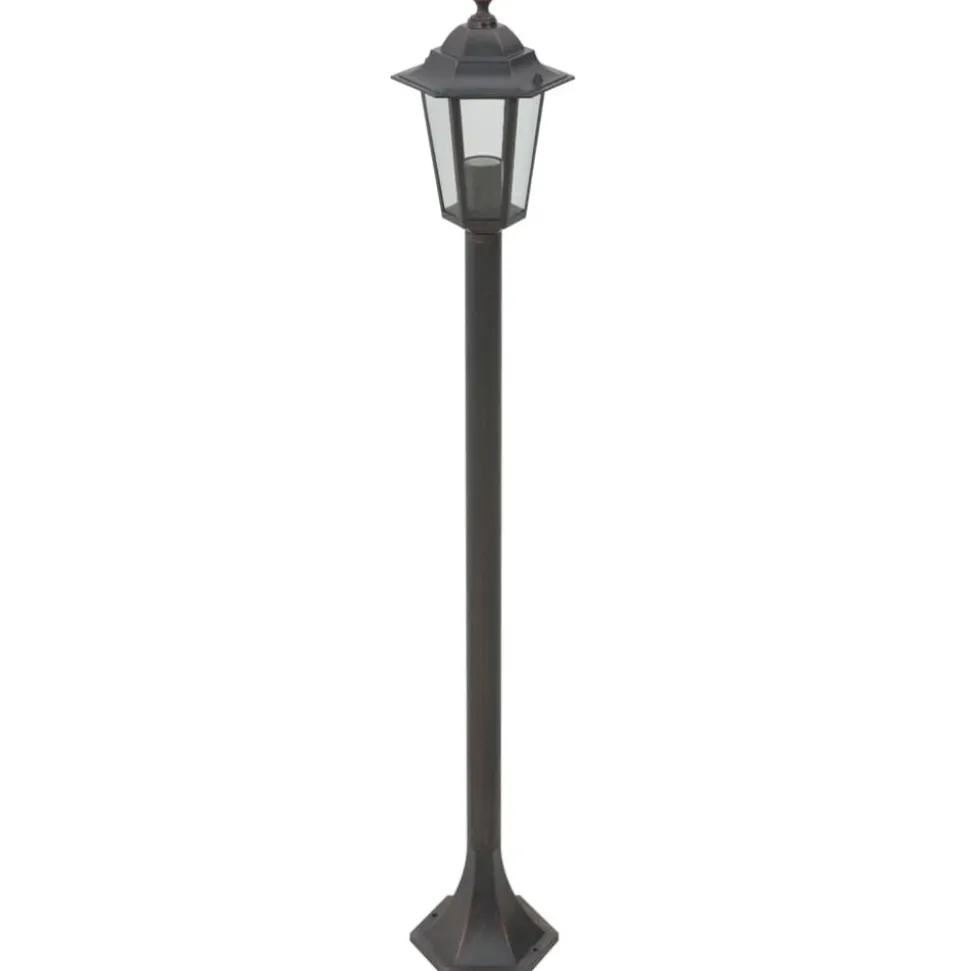vidaXL Paalverlichting voor tuin E27 110 cm aluminium brons 6 st