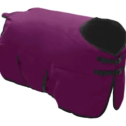 vidaXL Paardendeken Donkergroen en Zwart 75 cm Polyester