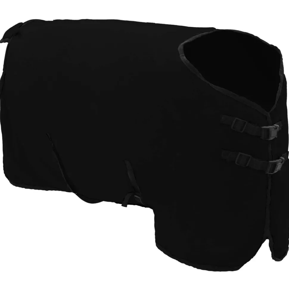 vidaXL Paardendeken Zwart 75 cm Polyester