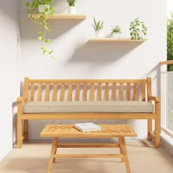 vidaXL Palet Kussen Beige 180 x 40 x 8 cm Oxford Stof