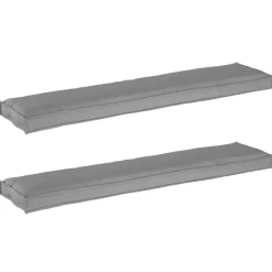 vidaXL Pallet Kussen Set 2 pcs Grijs 180 x 40 x 8 cm Oxford Stof