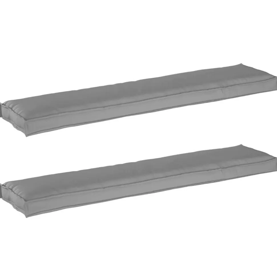 vidaXL Pallet Kussen Set 2 pcs Grijs 180 x 40 x 8 cm Oxford Stof