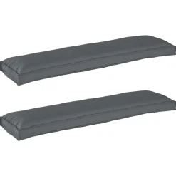 vidaXL Pallet Kussen Set 2 pcs Antraciet 150 x 40 x 8 cm Oxford Stof