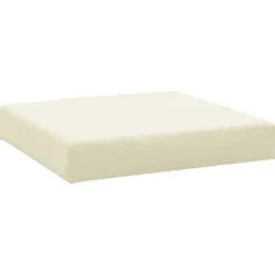 vidaXL Palletkussen 60x60x9,5 cm oxford stof crèmekleurig