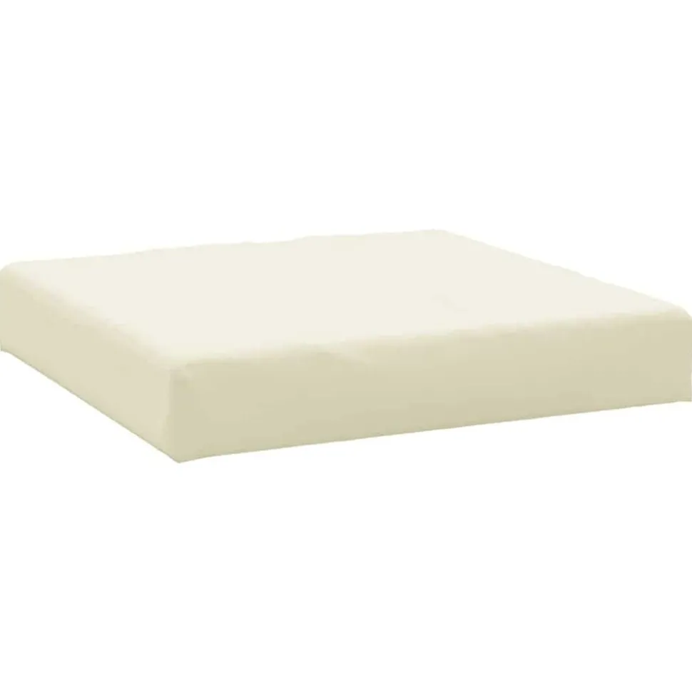 vidaXL Palletkussen 60x60x9,5 cm oxford stof crèmekleurig