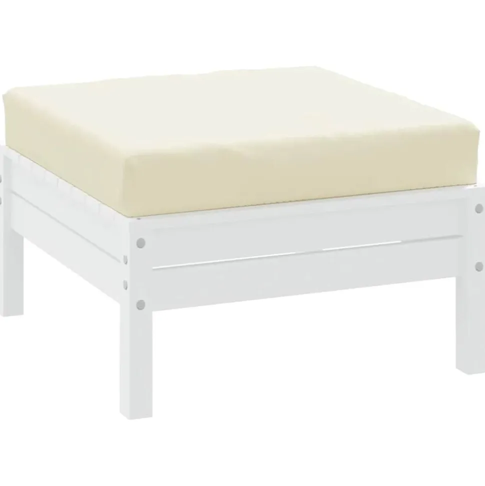 vidaXL Palletkussen 60x60x9,5 cm oxford stof crèmekleurig