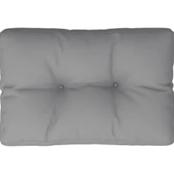 vidaXL Palletkussen 50x40x12 cm stof grijs