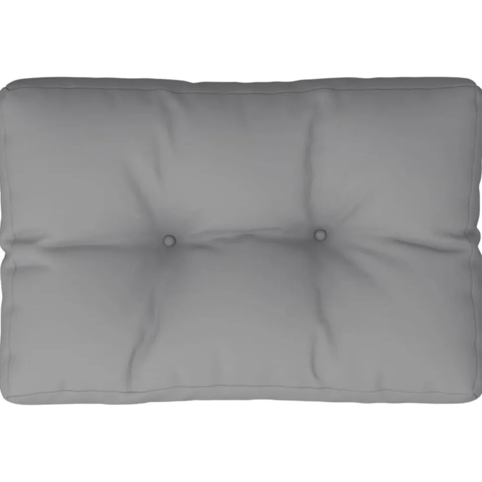 vidaXL Palletkussen 50x40x12 cm stof grijs
