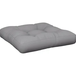 vidaXL Palletkussen 58x58x10 cm stof grijs
