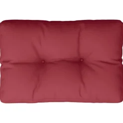 vidaXL Palletkussen 50x40x12 cm stof wijnrood