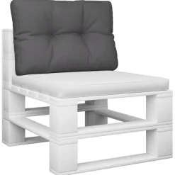 vidaXL Palletkussen 50x40x12 cm stof antracietkleurig