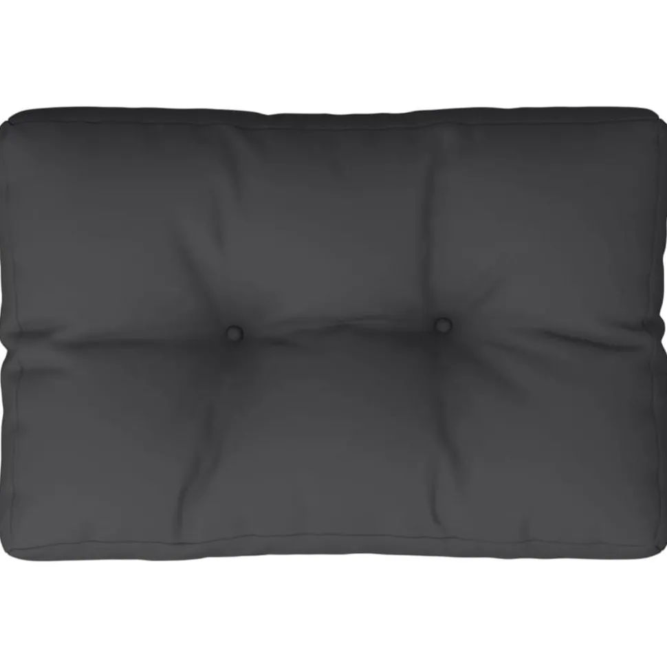vidaXL Palletkussen 50x40x12 cm stof zwart