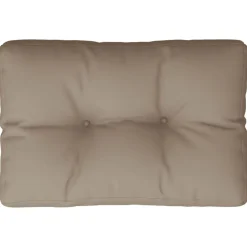 vidaXL Palletkussen 50x40x12 cm stof taupe