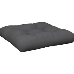 vidaXL Palletkussen 58x58x10 cm stof antracietkleurig