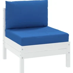 vidaXL Palletkussens 2 st oxford stof blauw