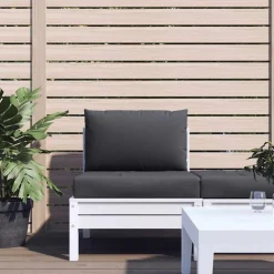 vidaXL Palletkussens 2 st stof antraciet