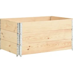 vidaXL Palletopzetranden 3 st 80x120 cm massief grenenhout