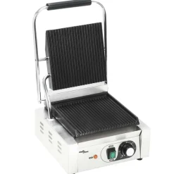 vidaXL Panini grill gegroefd 1800 W 31x30,5x20 cm roestvrij staal