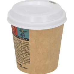 vidaXL Papieren koffiebekerdeksels Ø60 mm 4oz 1000 st kunststof wit