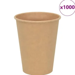 vidaXL Papieren koffiekopjes 1000 st 12oz 300 ml bruin