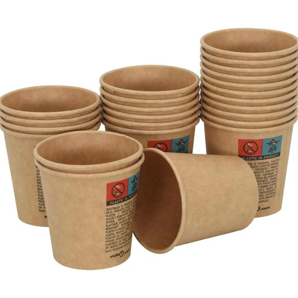 vidaXL Papieren koffiekopjes 1000 st 4oz 100 ml bruin