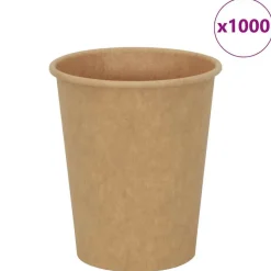 vidaXL Papieren koffiekopjes 1000 st 8oz 200 ml bruin