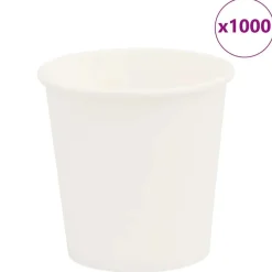 vidaXL Papieren koffiekopjes 1000 st 4oz 100 ml wit