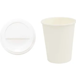 vidaXL Papieren koffiekopjes met deksel 1000 st 8oz 200 ml