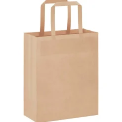 vidaXL Papieren zakken 50 st met hengsels 18x8x22 cm bruin