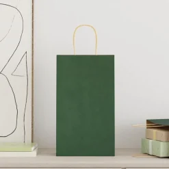 vidaXL Papieren zakken 50 st met hengsels 21x11x36 cm groen