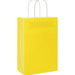 vidaXL Papieren zakken 50 st met hengsels 21x11x31 cm geel