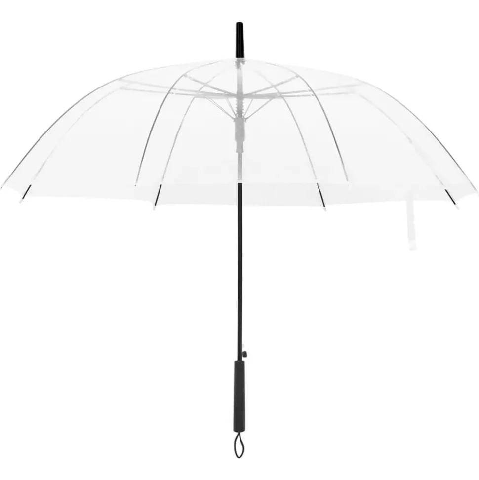 vidaXL Paraplu 100 cm transparant