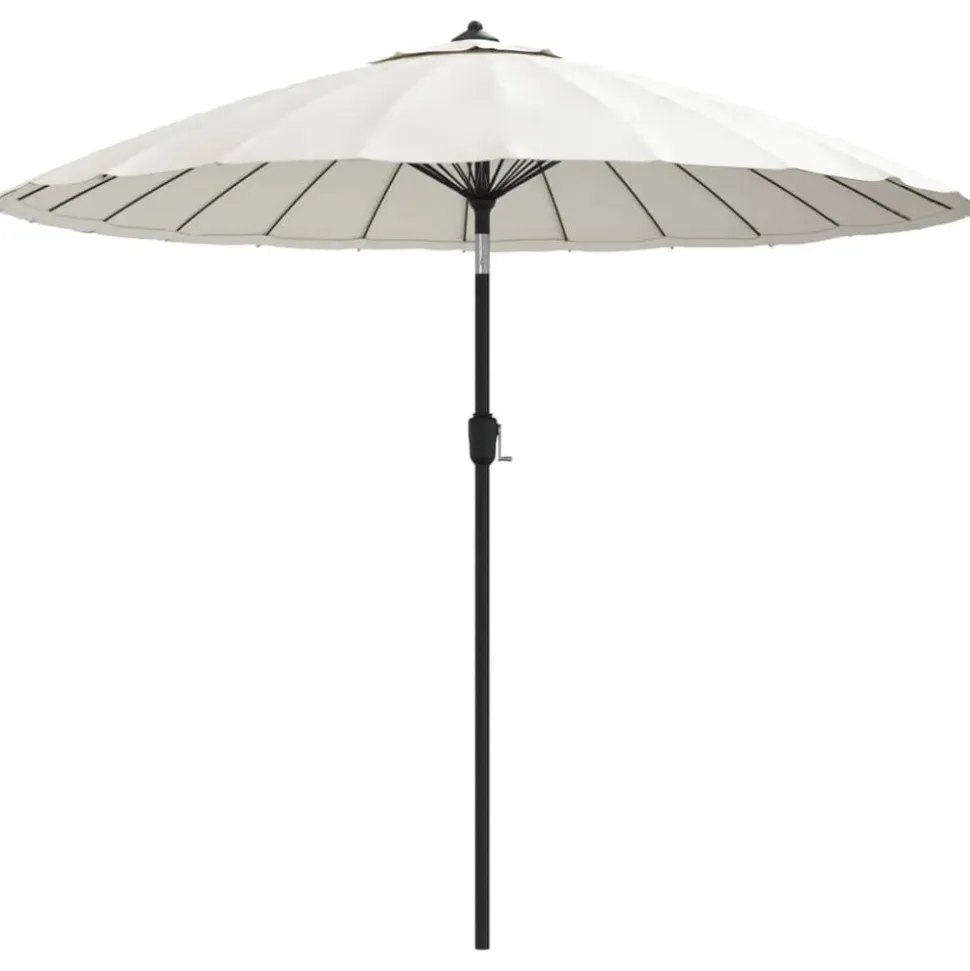 vidaXL Parasol met aluminium paal 270 cm zandwit