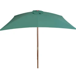 vidaXL Parasol met houten paal 200x300 cm groen