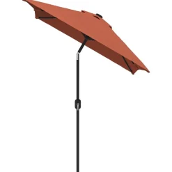 vidaXL Parasol met metalen paal 300x200 cm terracotta