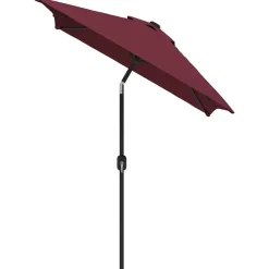 vidaXL Parasol met metalen paal 300x200 cm bordeauxrood