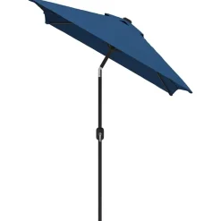 vidaXL Parasol met metalen paal 300x200 cm azuurblauw