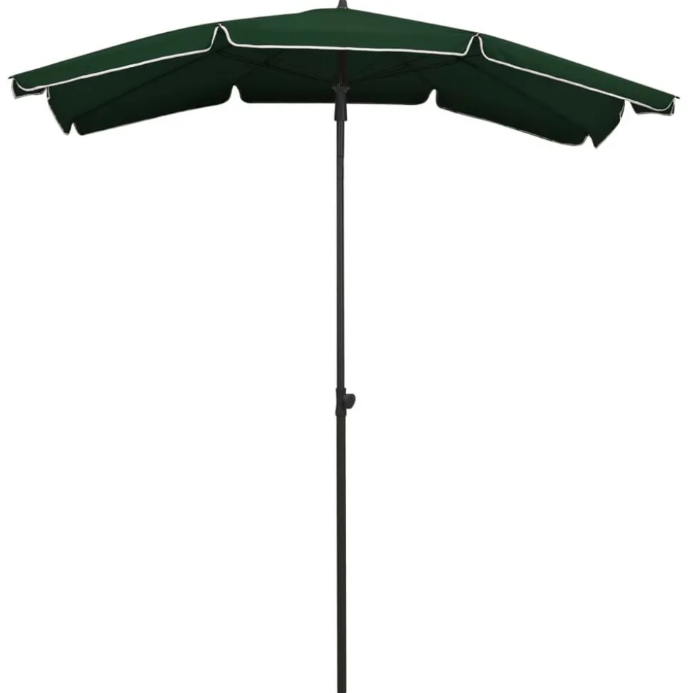 vidaXL Parasol met paal 200x130 cm groen