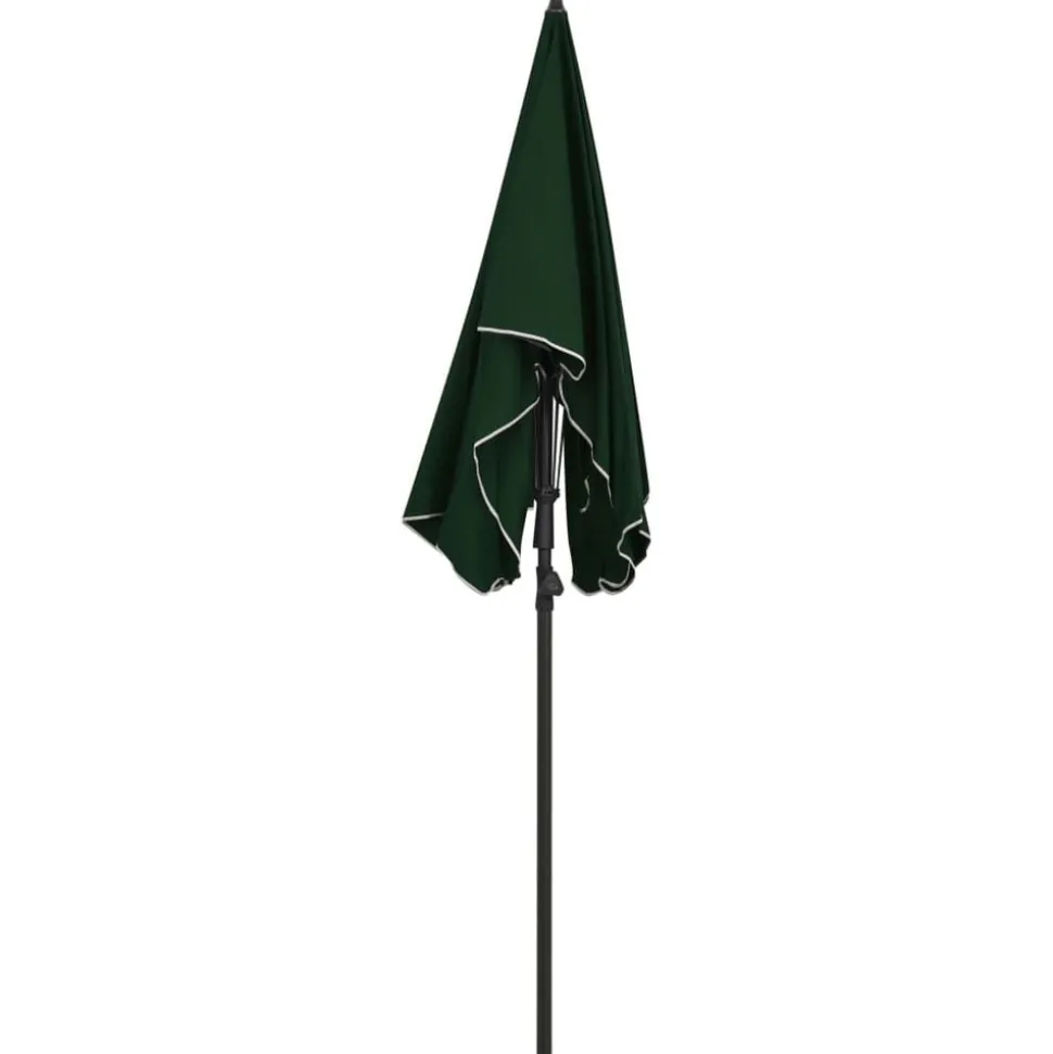 vidaXL Parasol met paal 200x130 cm groen