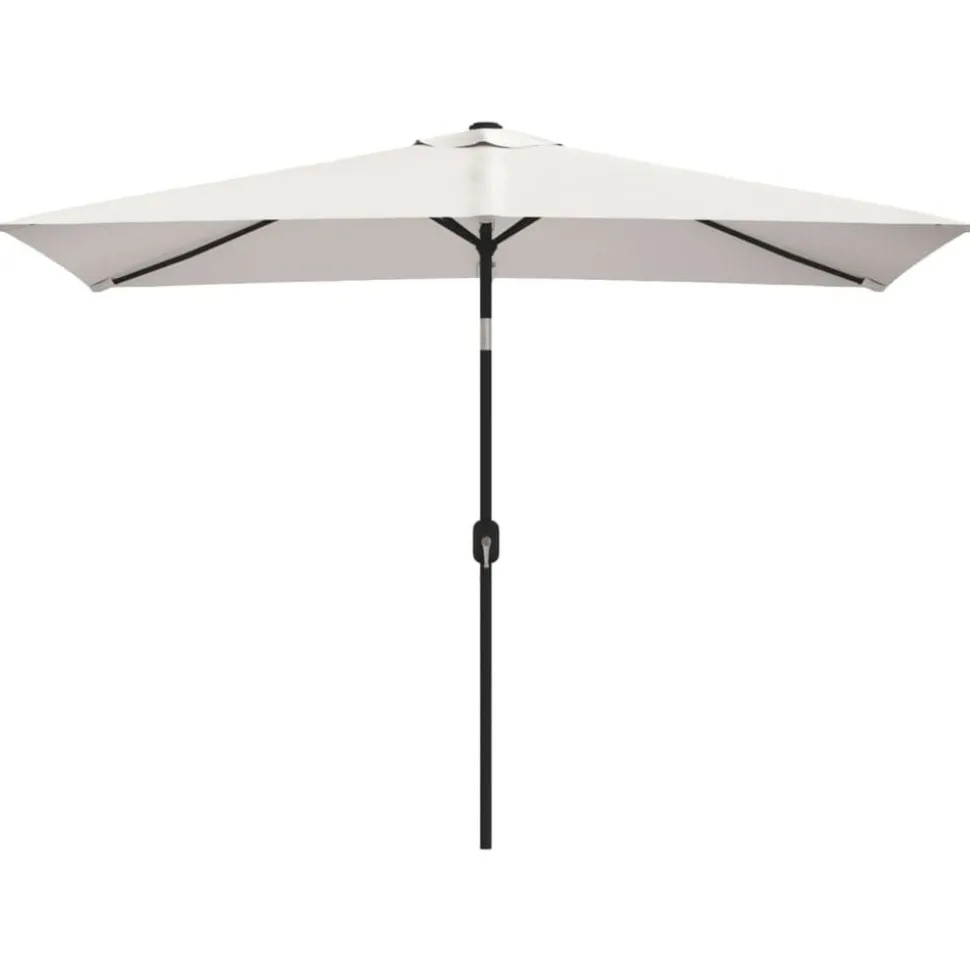 vidaXL Parasol vierhoekig zandwit 200 x 300 cm
