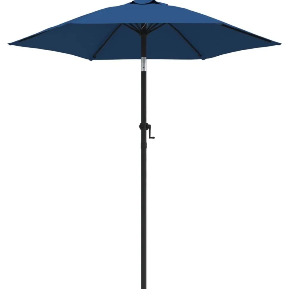 vidaXL Parasol 200x224 cm aluminium blauw
