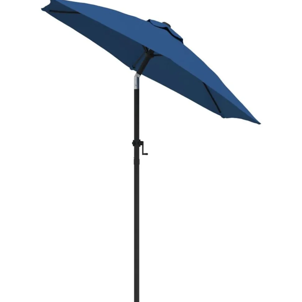 vidaXL Parasol 200x224 cm aluminium blauw