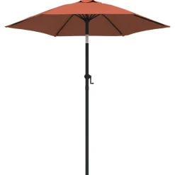 vidaXL Parasol 200x224 cm aluminium terracotta