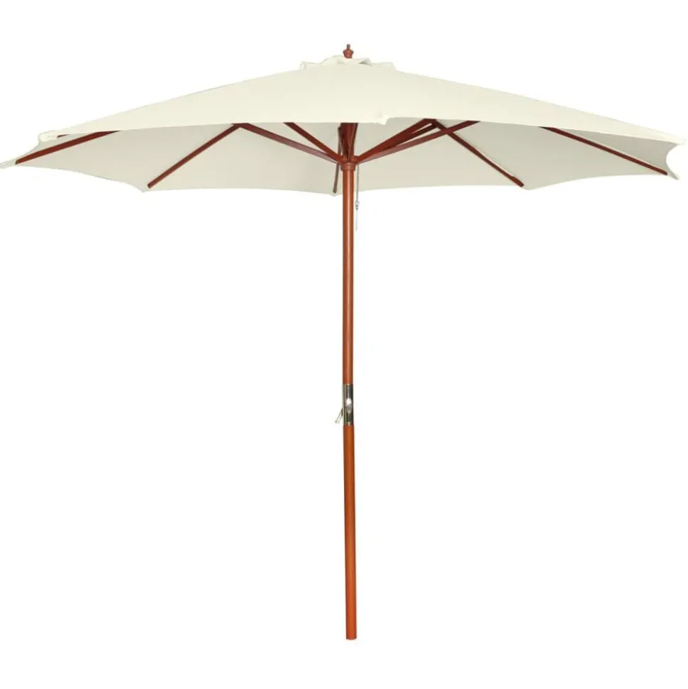 vidaXL Parasol 300x258 cm zandwit