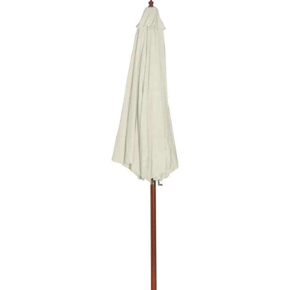 vidaXL Parasol 300x258 cm zandwit