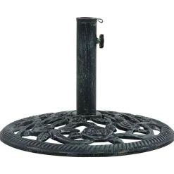 vidaXL Parasolvoet 9 kg 40 cm gietijzer groen