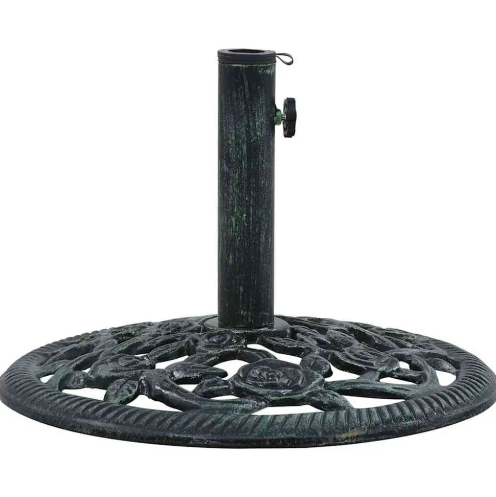 vidaXL Parasolvoet 9 kg 40 cm gietijzer groen