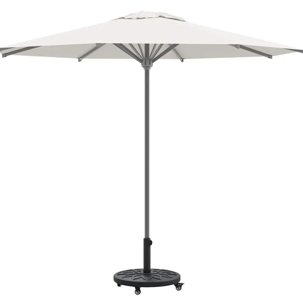 vidaXL Parasolvoet Art Deco Zwart Ø 45 x 39,5 cm IJzer