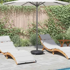 vidaXL Parasolvoet Art Deco Zwart Ø 45 x 39,5 cm IJzer